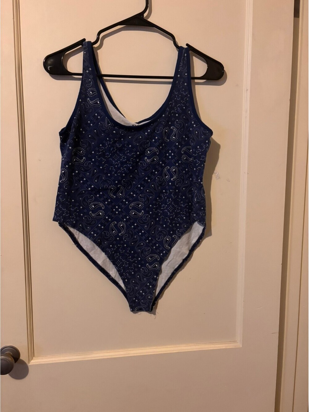 IML Blue Paisley Pattern Bodysuit